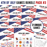 4th of July Games Bundle | Printable Games | Print at home