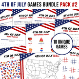 4th of July Games | Printable Activity Set | Pack 2