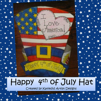 Preview of Patriotic Hat Craft, Fourth of July Craft