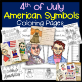 4th of July / Independence Day / U.S symbols Coloring pages