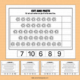 4th of July Math Activities Counting Numbers 6-10 Cut and 