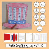 4th of July Math Craft American Flag Activities Uncle Sam 