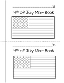 4th of July Mini-Book