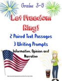 Constitution~4th of July~Paired Text~Writing Prompts~Learn