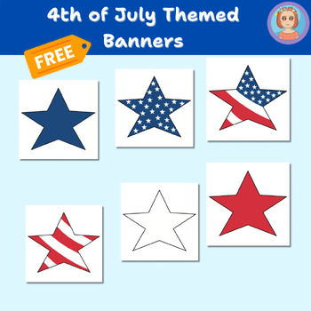 Preview of 4th of July Printable Bulletin Board Banners Free!