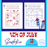 4th of July Sudoku Puzzles (Picture, Cut-and-Paste, Easy, Hard)
