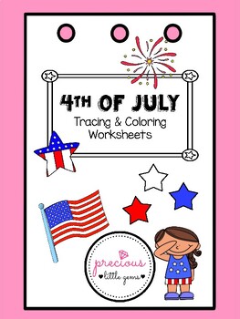 Preview of 4th of July Tracing worksheet