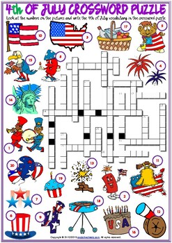 Preview of 4th of July Vocabulary Worksheets