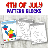 4th of July Wooden Block Cards for Fine Motor Centers