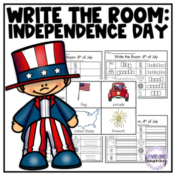 Preview of 4th of July Write the Room 