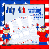 4th of July Liberty & Uncle Sam Writing Paper Printable - 
