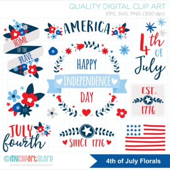 Download 4th Of July Flowers Florals Independence Day Usa Summer Svg