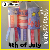 Veterans day Windsock Craft | 4th of july Patriotic Fourth