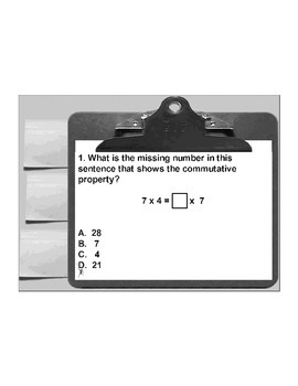 Preview of 4th/5th Grade ActivInspire 5 question assessment 4.NBT.B.5 (Properties)