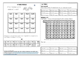 4x table worksheet (Back-to-back page) - DIFFERENTIATED