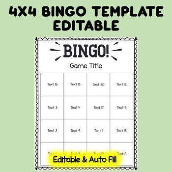 Create Your Own Bingo Game with Editable Digital Autofill Bingo Boards -  Create Your Homeschool