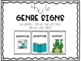 4x6 Genre Signs