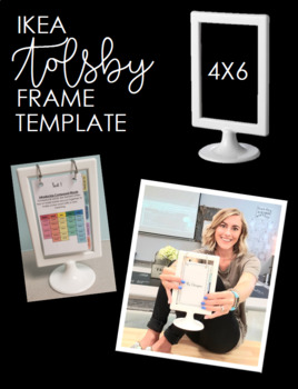 Preview of 4x6 Ikea Tolsby Frame Table Anchor Chart Template