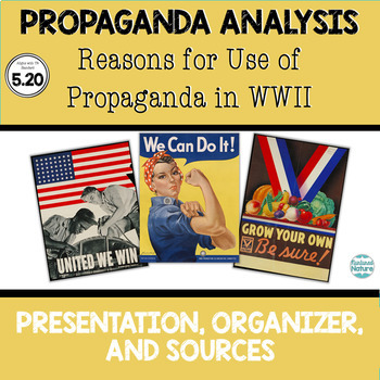 Preview of 5.20 WWII Propaganda Poster Analysis Activity with PowerPoint