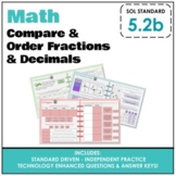 5.2b VA SOL - Math Review TEI Grade 5 Compare Fractions & 