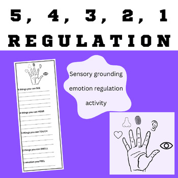 Preview of 5, 4, 3, 2, 1 Sensory Regulation