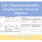 5.4 Employee Benefits, Financial Algebra, Employment Basics