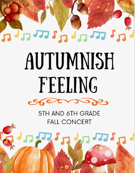 Preview of 5/6 Autumn Concert for Google Slides