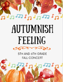 5/6 Autumn Concert for Google Slides