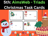 5-8 AimsWeb Number Comparison Fluency - Triads Christmas /