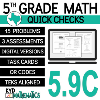 Preview of TEKS 5.9C - 5th Grade Math - Data Analysis - Print & Digital