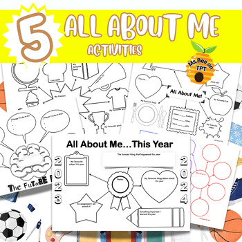 Preview of 5 All About Me Activities!