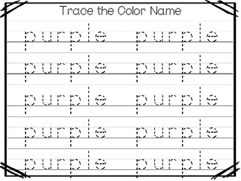 color purple worksheets teaching resources teachers pay teachers