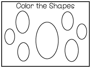5 all about the shape oval no prep tracing preschool worksheets and