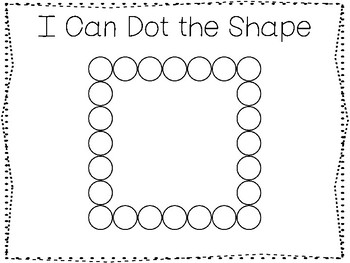 5 all about the shape square no prep tracing preschool