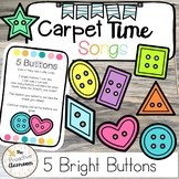 5 Bright Buttons Carpet Time Song | Shape Carpet Game Pres