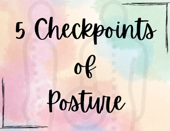 Preview of 5 Checkpoints of Posture
