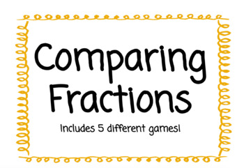 Preview of 5 Comparing Fractions Games