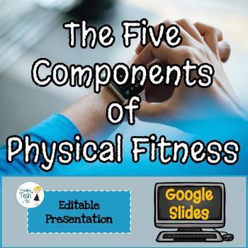 Preview of 5 Components of Physical Fitness Presentation - Editable in Google Slides