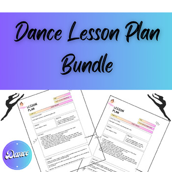 Preview of 5 Dance Lesson Plan Bundle