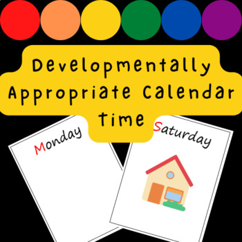 Preview of 7 Day Calendar for Prekindergarten