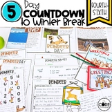 5 Day Classroom Countdown to Winter Break - Activities for
