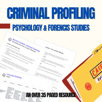 Preview of 5-Day Criminal Profiling Activities-Psychology & Forensics: Grades 9, 10, 11, 12