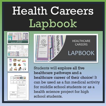 Preview of Health Careers LAPBOOK  w/Framework & Instructions [5-Day Plan]