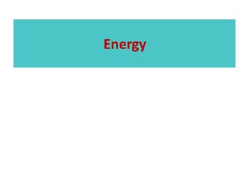 Preview of 5-Day Lesson Plan Energy, Types of Energy, and Calculating Energy/Efficiency