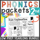 5 Day Phonics Packet BUNDLE 26 Packets Total | 2nd Grade |