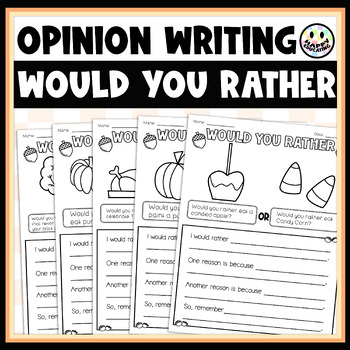 Fall Would You Rather Opinion Writing Prompts 3rd 4th Grade - The