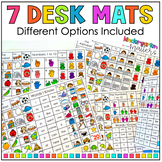 Desk Mats & Table Towers printable with Alphabet, Blends, 