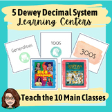 5 Dewey Decimal System Learning Centers - Games - Activiti