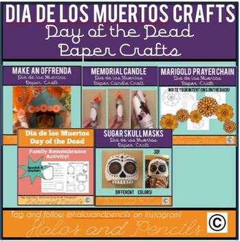 Preview of 5 Dia de los Muertos Paper Crafts