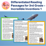 5 Differentiated Reading Passages with Questions for Third Grade